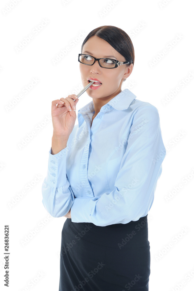 Portrait of a young businesswoman. Portrait of a young businesswoman.
