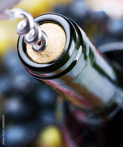 Bottle of Wine closeup