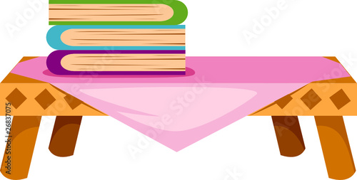 Books on table