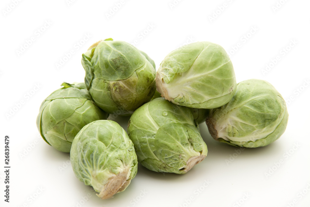 Rosenkohl mit Wassertropfen Rosenkohl mit Wassertropfen