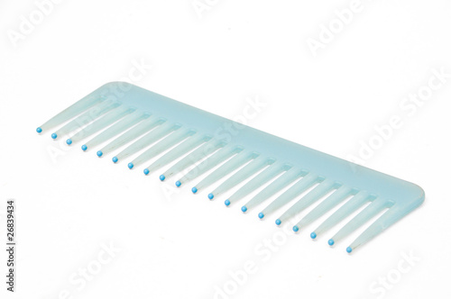 Blue Comb on white background