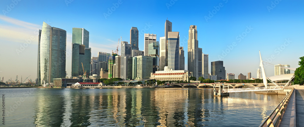 Naklejka premium Singapore Panorama 1