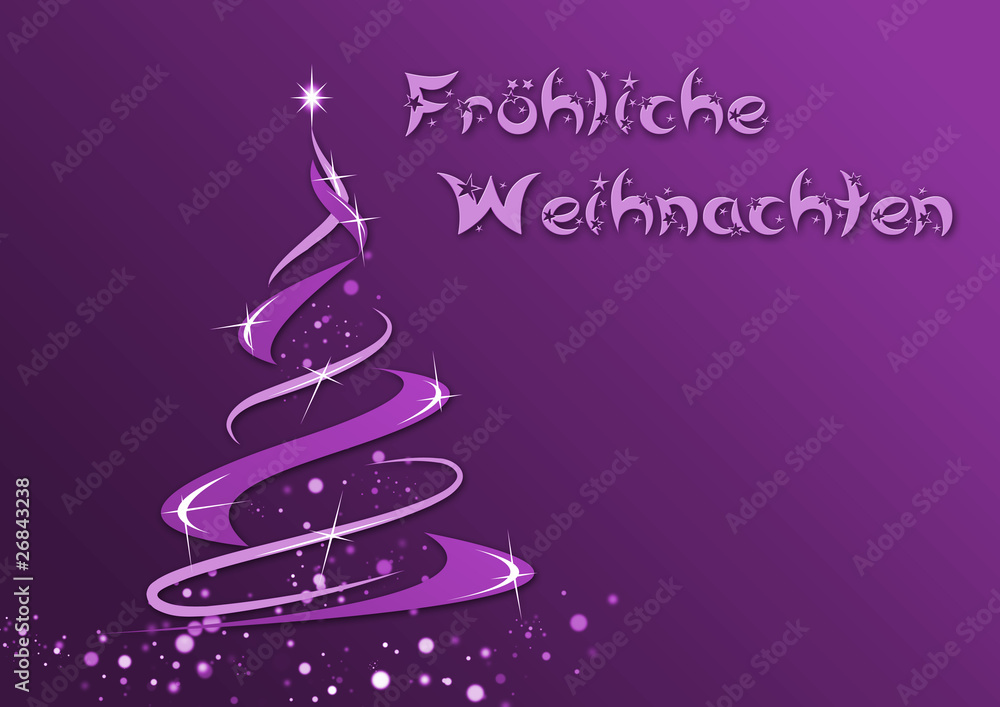 Weihnachtsbaum abstrakt lila StockIllustration Adobe Stock