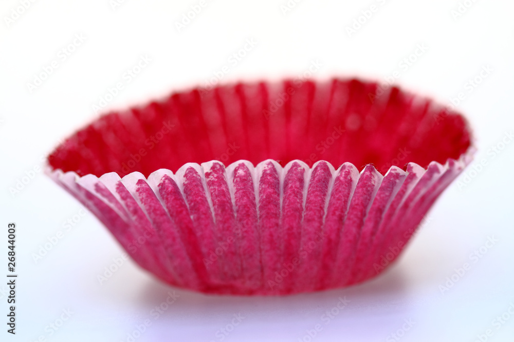 empty cupcake liner with crumbs empty cupcake liner with crumbs