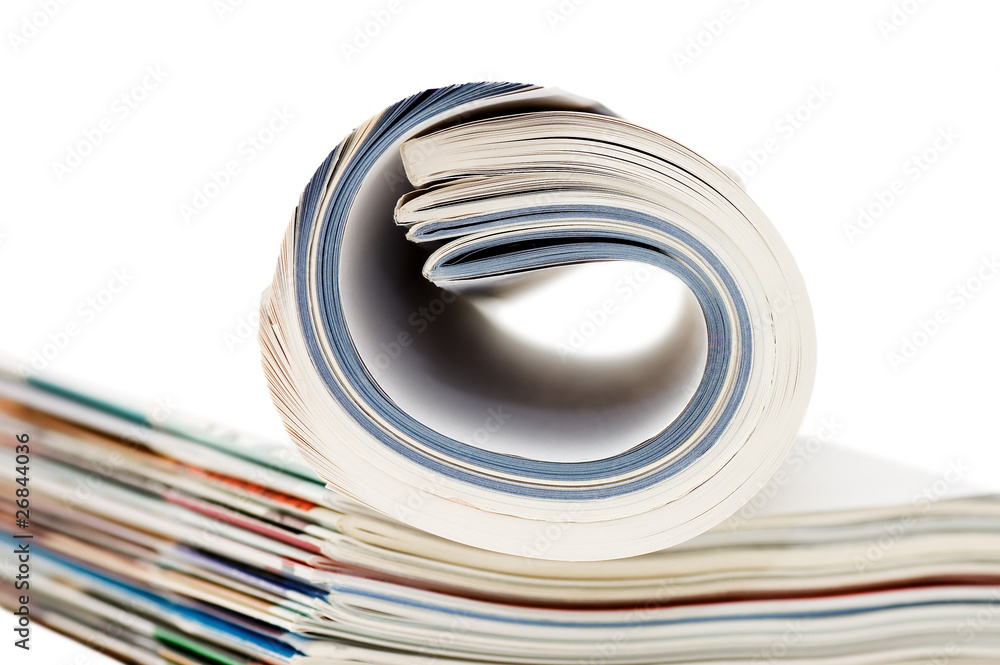 Magazine isolated on white background Magazine isolated on white background