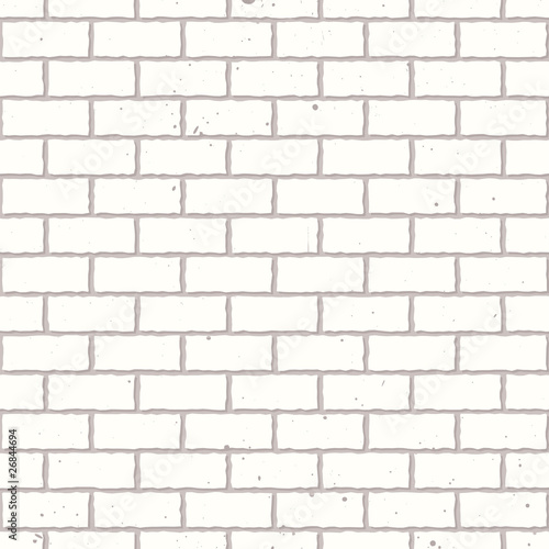 White seamless brick wall