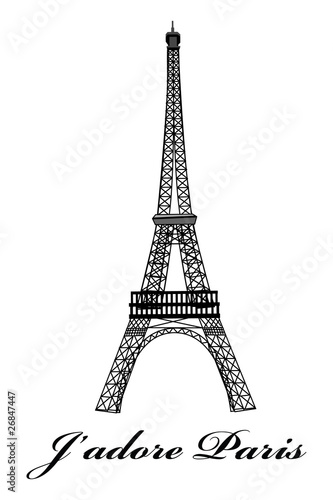 Fototapeta Naklejka Na Ścianę i Meble -  Eiffel Tower Paris