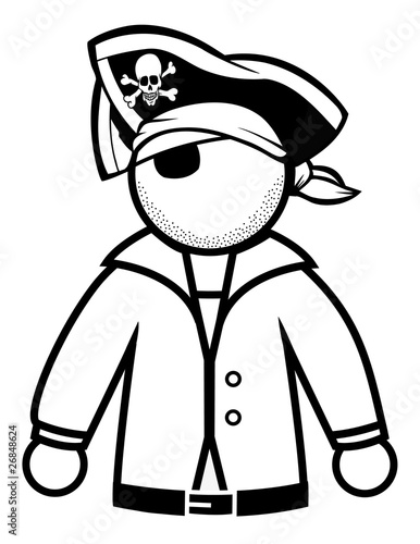 pirate icon b&w