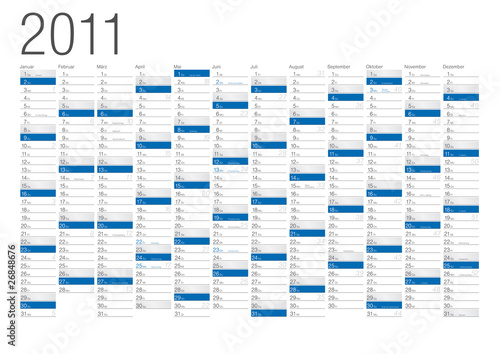 Kalender 2011 blau