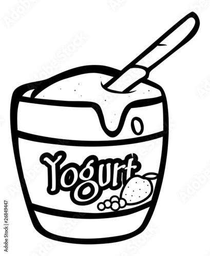 yogurt b&w