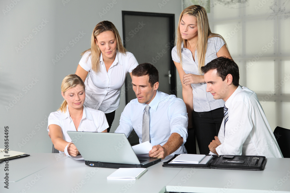 Group of business people meeting in the office Group of business people meeting in the office