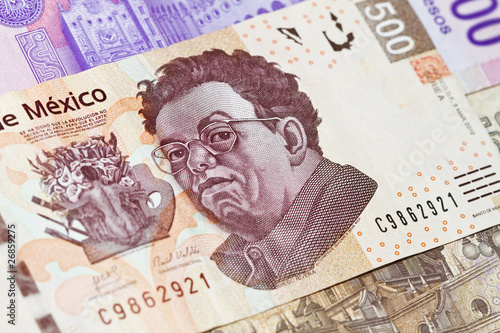 New Mexican 500 bill Diego Rivera