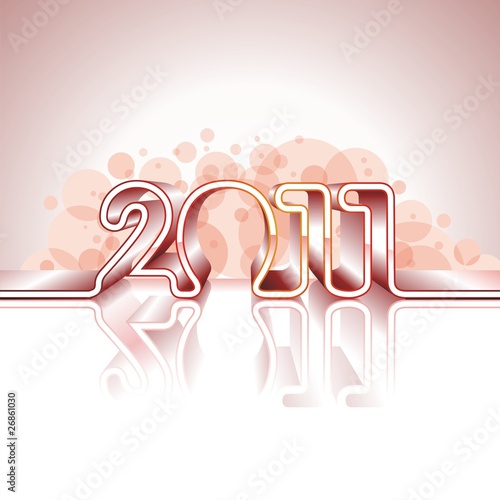 Happy New Year 2011 design photo