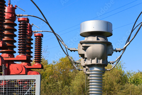 Canvas Print High voltage current transformer
