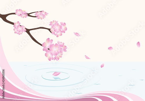 flower above water