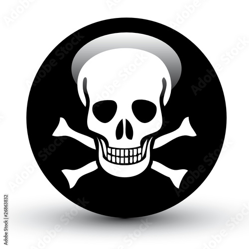 Pirate Flag Death Ball 3D Vector