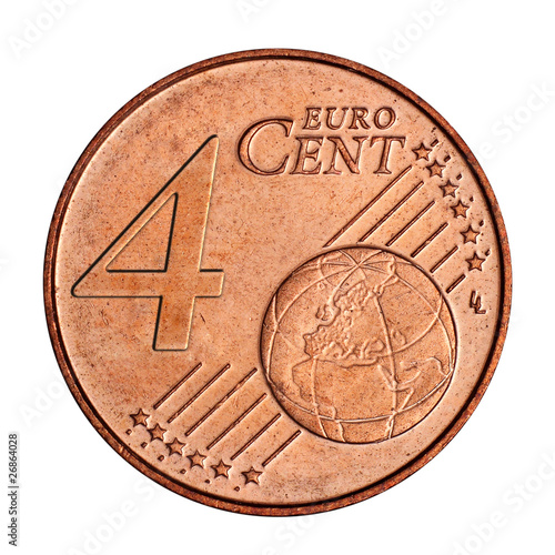 Wallpaper Mural A collage of  4 euro cent coin Torontodigital.ca