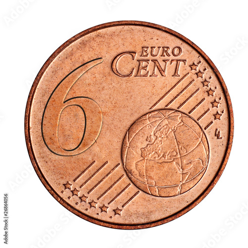 Wallpaper Mural A collage of 6 euro cent coin Torontodigital.ca