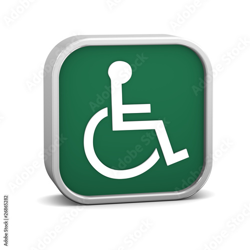 Green Accessibility Sign