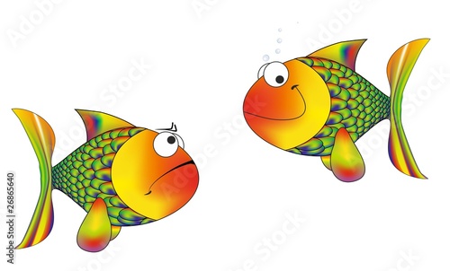 Fische / bunt / cartoon