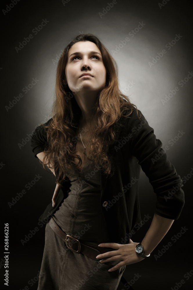 Portrait of a beautiful young woman Portrait of a beautiful young woman