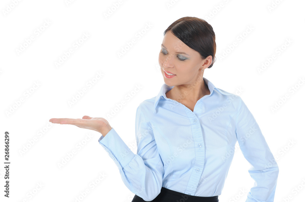 Portrait of a young businesswoman. Portrait of a young businesswoman.