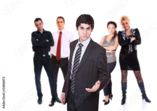Business team isolated