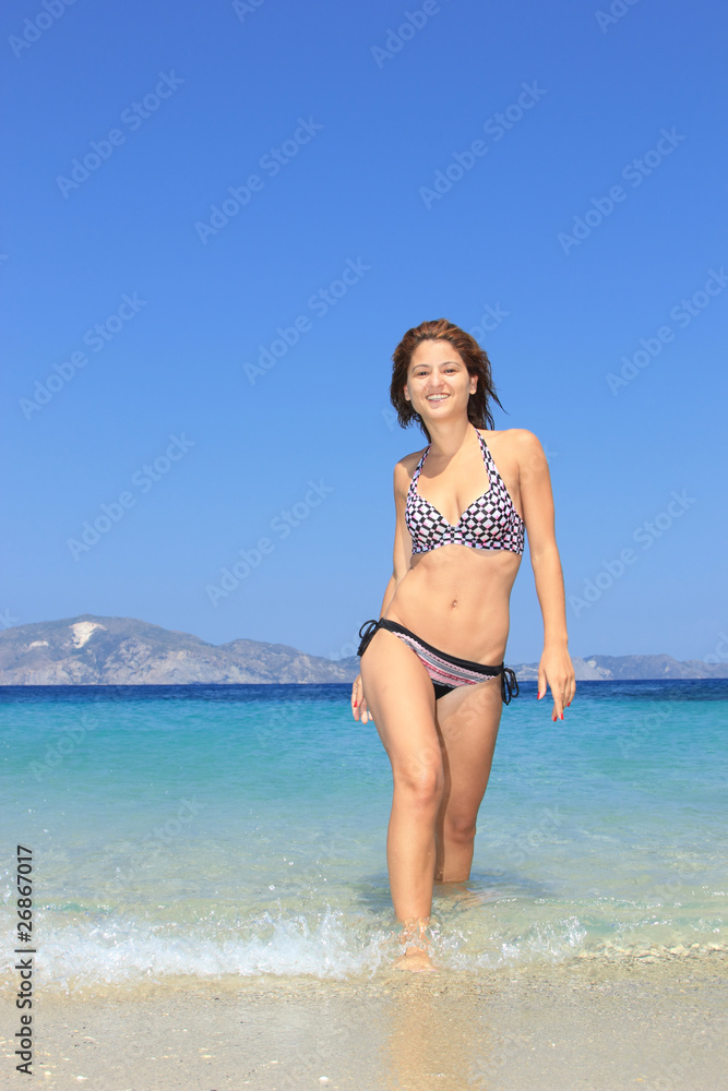 young woman at the beach