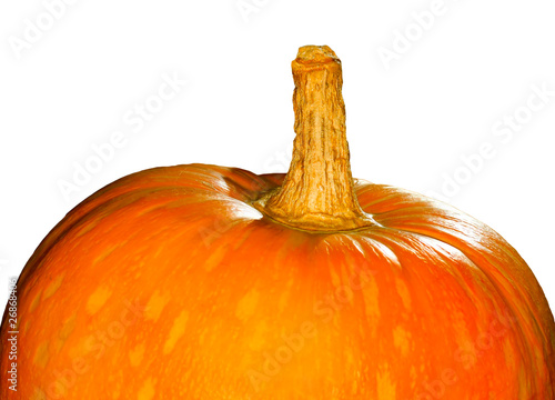 Orange pumpkin isolated over white