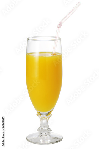 Orange juice isolated