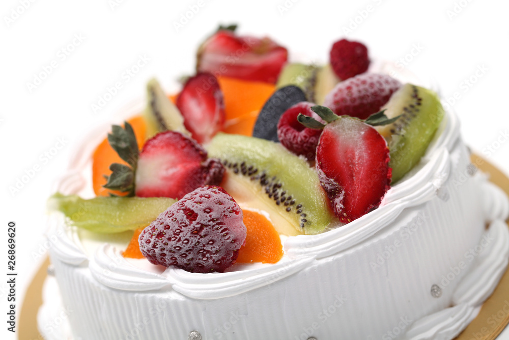 Mixed Fruit Cream Cake Mixed Fruit Cream Cake