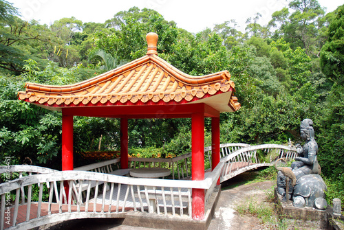 buddhistischer Tempel Garten Pavillion