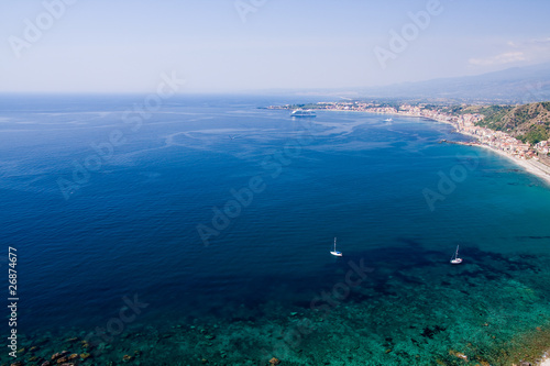 beautiful exotic beach in Mediterranean