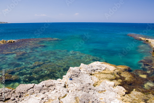 Fototapeta Naklejka Na Ścianę i Meble -  beautiful exotic beach in Mediterranean