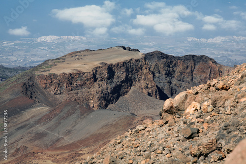 The highest mountain in Spain El Teide