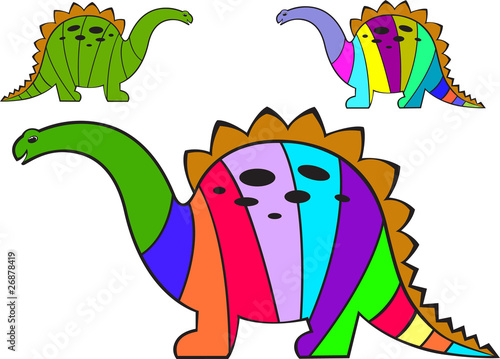 striped dinosaurs