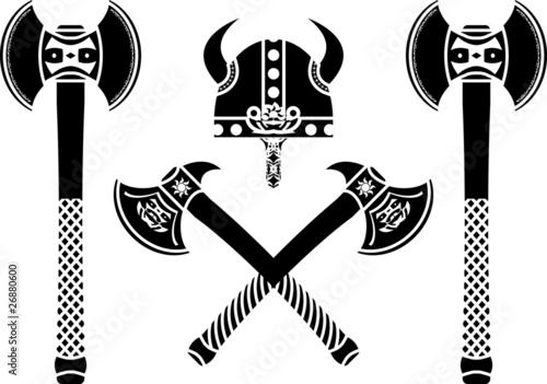 set of fantasy axes