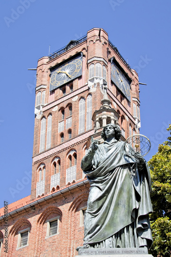 Gothic tower in Torun-city on The World Heritage List. photo