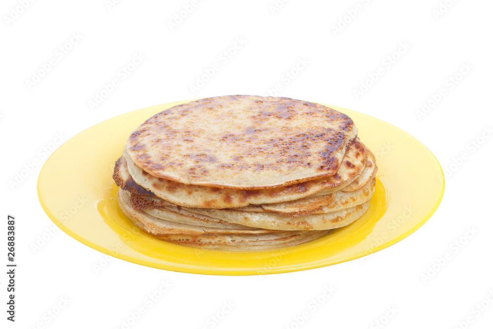 Pancakes on plate
