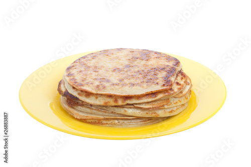 Pancakes on plate