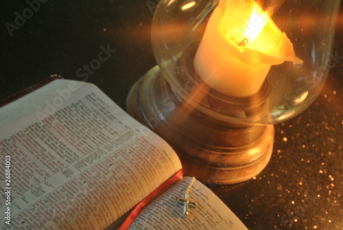 Bible Study under Candlelight