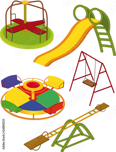 The complete set a children's swing