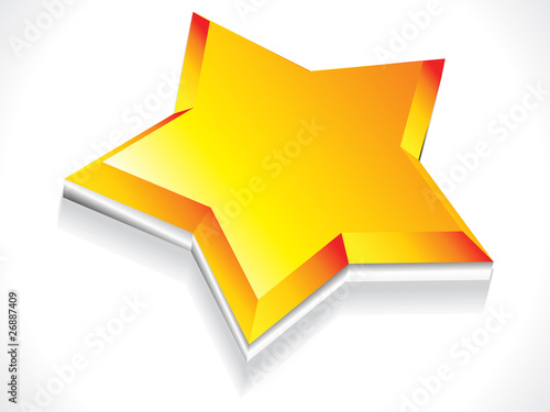 abstract 3d star icon