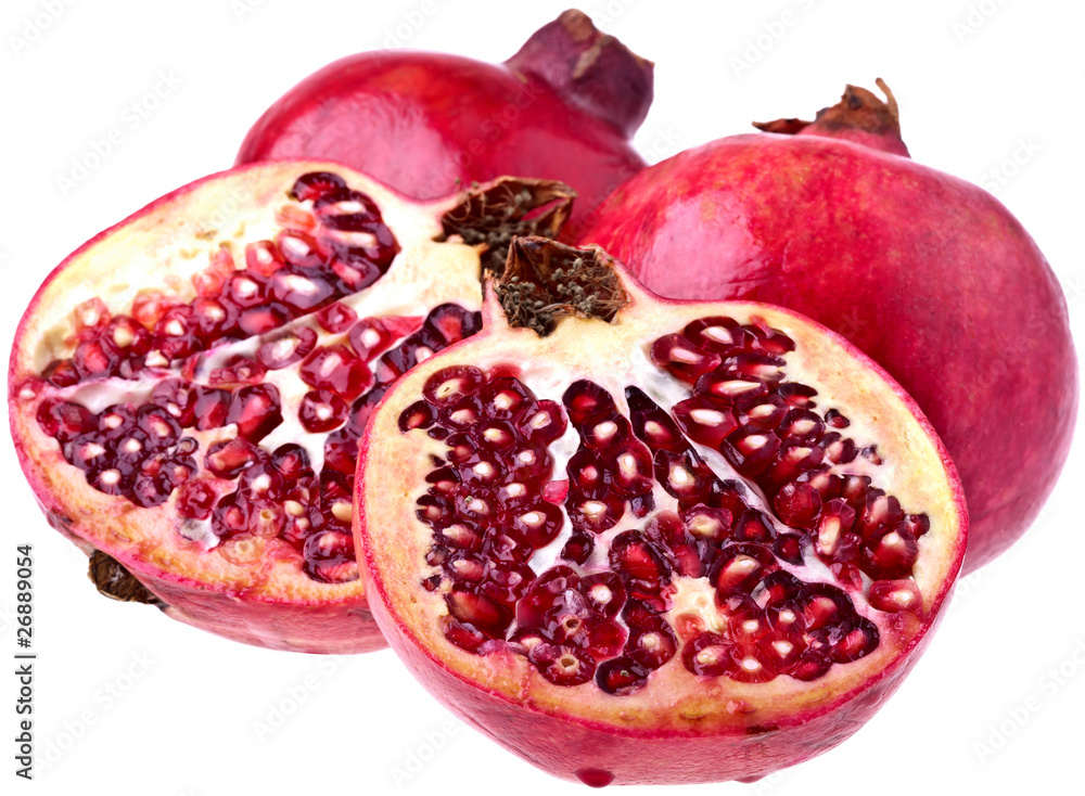 Granatäpfel - schattenfrei freigestellt Granatäpfel - schattenfrei freigestellt