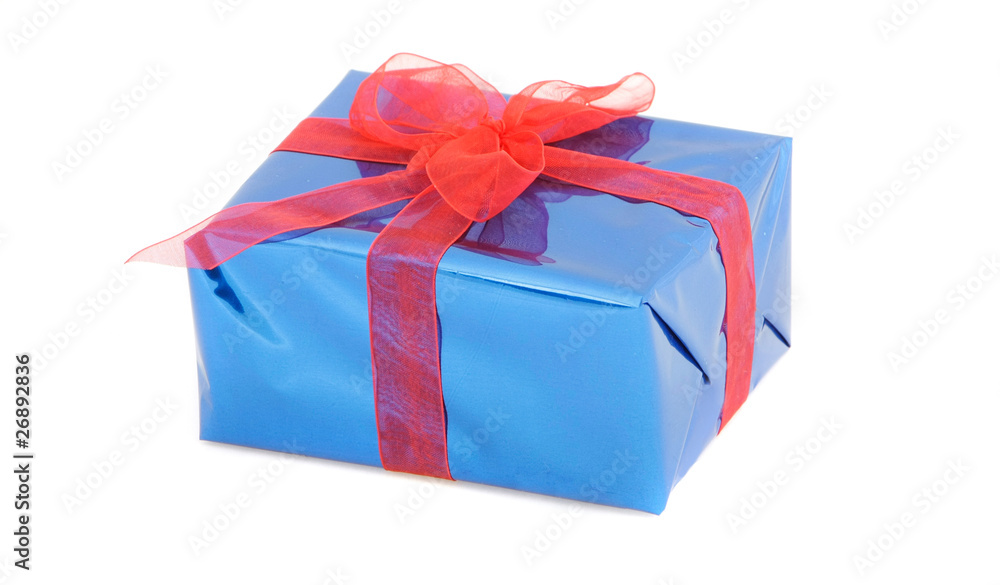 studio shot of gift box isolated over white studio shot of gift box isolated over white