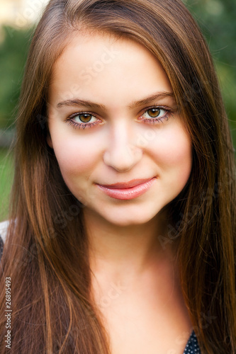 portrait of beautiful teenager  women outdoor © Evgeniya Uvarova
