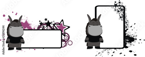 donkey cartoon copyspace