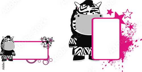 zebra cartoon copyspace