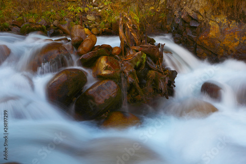 The mountain river