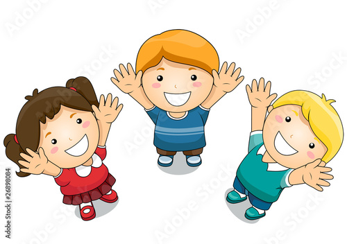 Kids Raising Their Hands